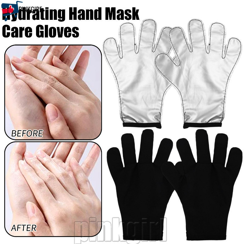 [Rdy Stk] Luva De Mão SPA Reutilizável 2/1 Pares-Esfoliante-Suprimentos Para Cuidados Com As Mãos-Manga Hidratante Tela
