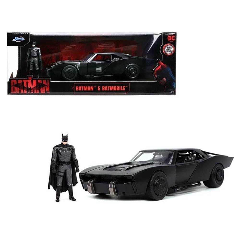 Miniatura Batmóvel (2022) c/ Figura The batman- 1:24 - ok