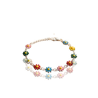 Pulseira Flores Da Primavera Banhada a Prata 950 Original