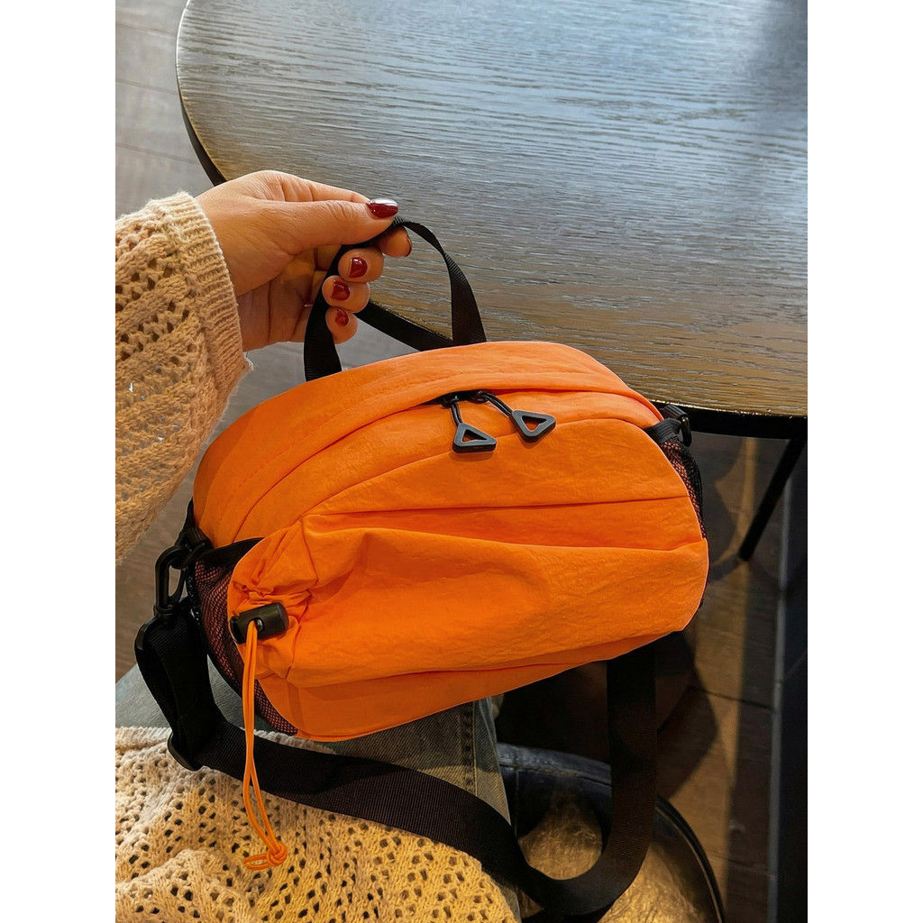 Multifuncional pano de náilon leve saco peito feminino leve viagem ao ar livre esportes bolsa ombro lazer Commuter saco 