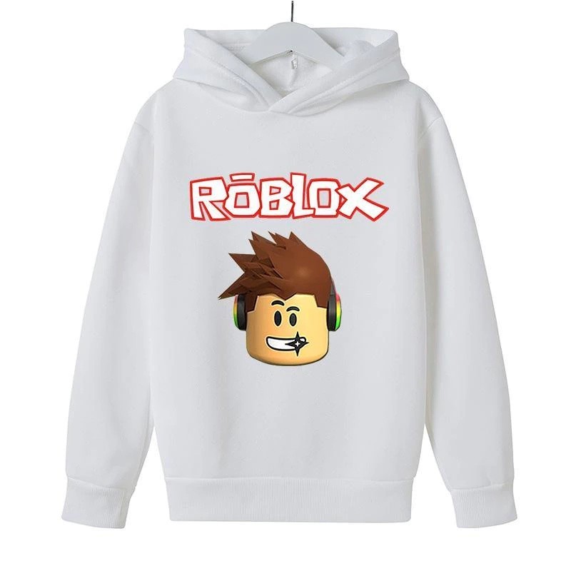 Moletom Infantil Roblox Canguru Com Capuz Flanelado Unissex