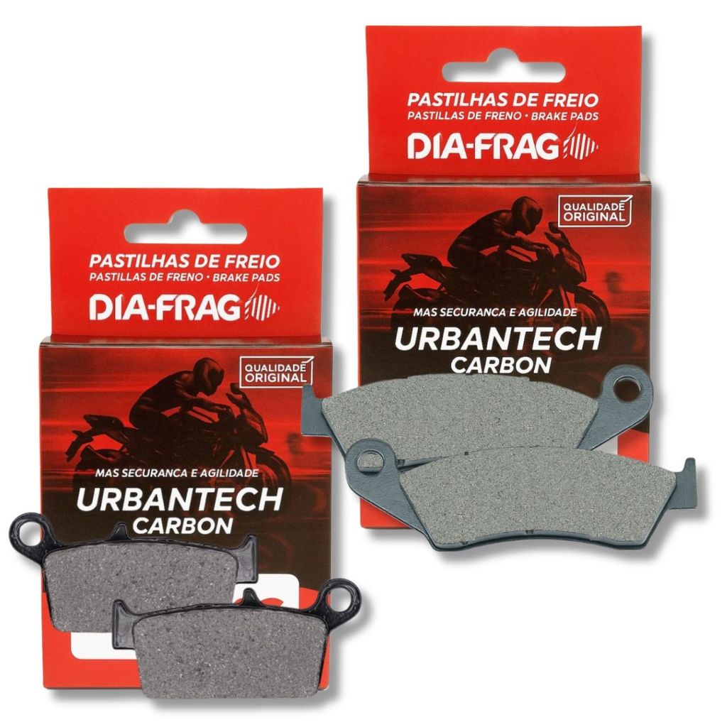 Kit Pastilhas de Freio Xre 300 Sem Abs 2009 A 2018 Diafrag
