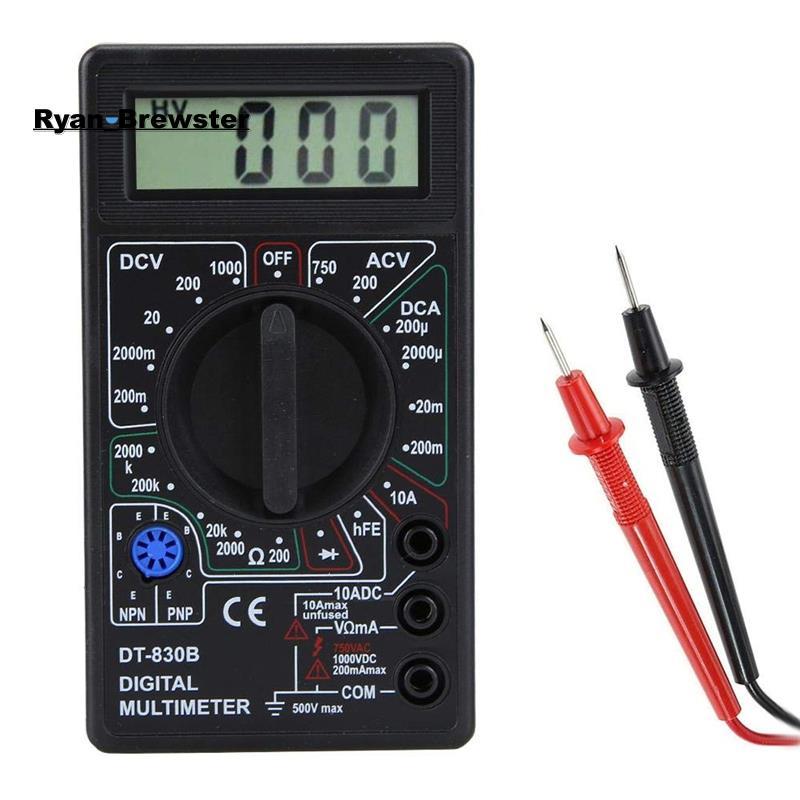 [Preferência R] DT830B LCD Multímetro Digital Voltímetro Elétrico Amperímetro Medidor Portátil