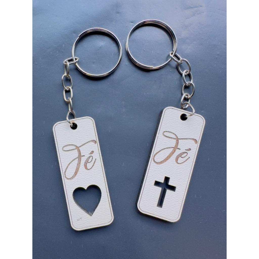 kit chaveiro Mdf Fé lembrancinha brinde para seu evento igreja