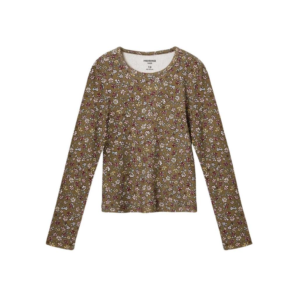 Blusa Infantil Hering Manga Longa Em Ribana Estampada
