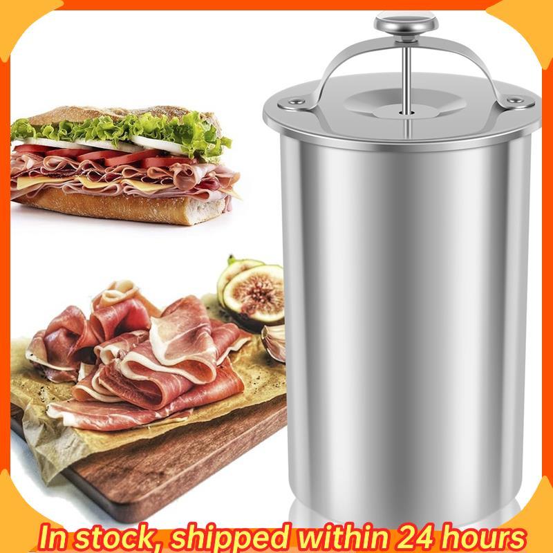 [hobbes1] 1 Peça Fogão De Prensa De Carne Multifuncional Formato Redondo Máquina Marcadora Caseira Fabricante Presunto P