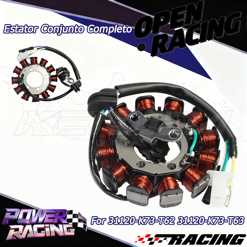 Estator Bobina Magneto de Carga 31120-K73-T62 31120-K73-T63 Para Honda Moto Alta Qualidade