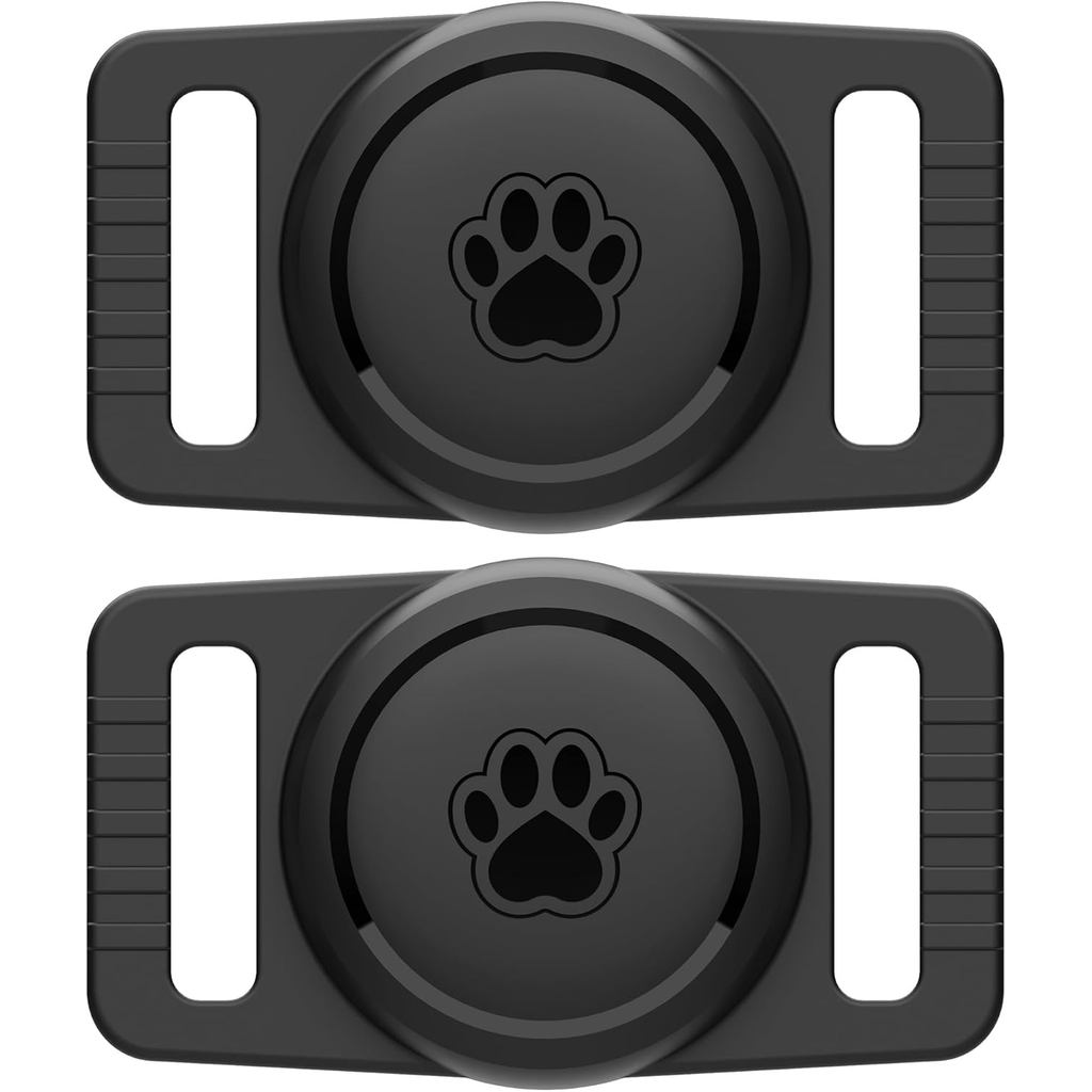 GOCII para Suporte de Coleira de Cão para Airtag, Pacote com 2, Suporte Impermeá