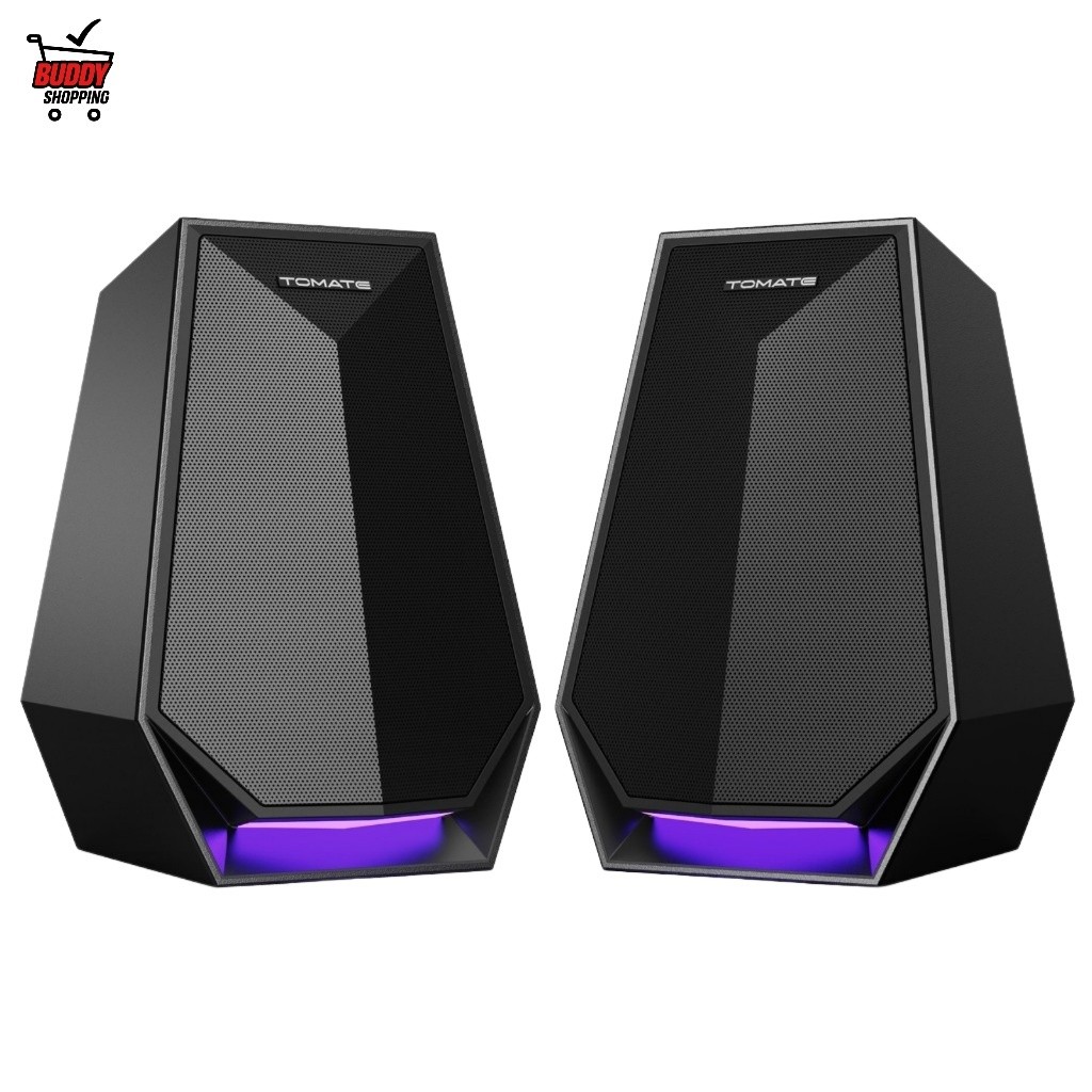 Caixa de Som Gamer Tomate MTS-3007 Bluetooth E Tipo-C RGB Para PC