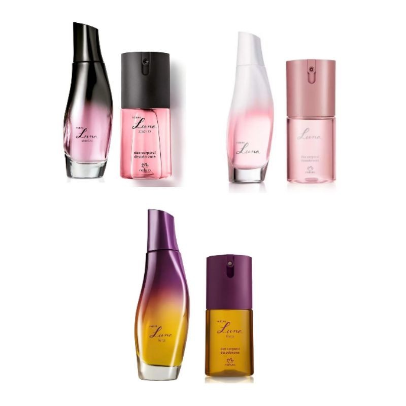 NATURA Kit Perfume Deo Colônia 75ml e Desodorante Corporal 100ml Luna Luna Absoluta Luna Força