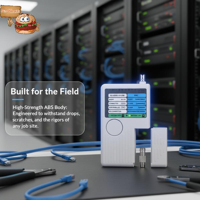 sun 4 Em 1 Multifuncional Testador De Cabo De Rede Telefônica RJ45/RJ11/USB/BNC LAN Cat5 Cat6 Fio Brilho