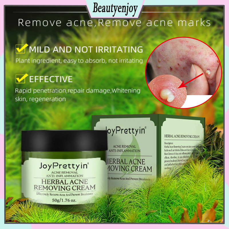 Creme Suave Para Acne Com Extrato De Planta 50g , Remoção De , Reduz Cravos , Ilumina Os Cuidados A Pele