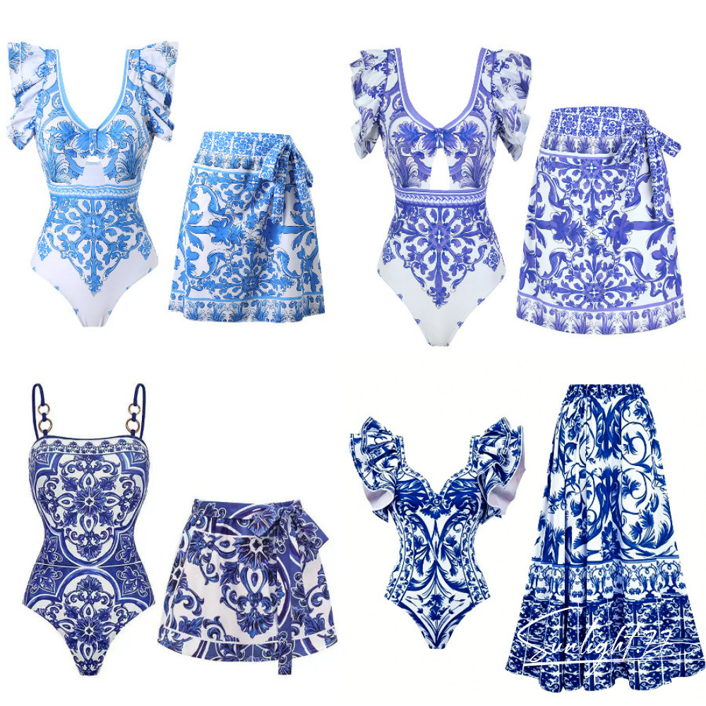 2 Peças Bikini Maiô com Babados e Cobertura Swimsuit Sexy Feminino Biquíni Push-Up Bikini Emagrecido Vestido de Praia