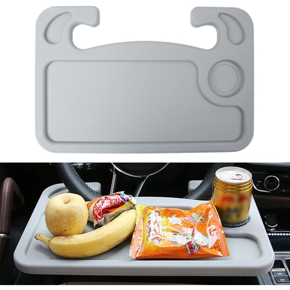 Bandeja para Volante [Melhorada], Mesa Leve para Comida e Bebida para Carro, Bandeja para Volante com Gancho, Compatível