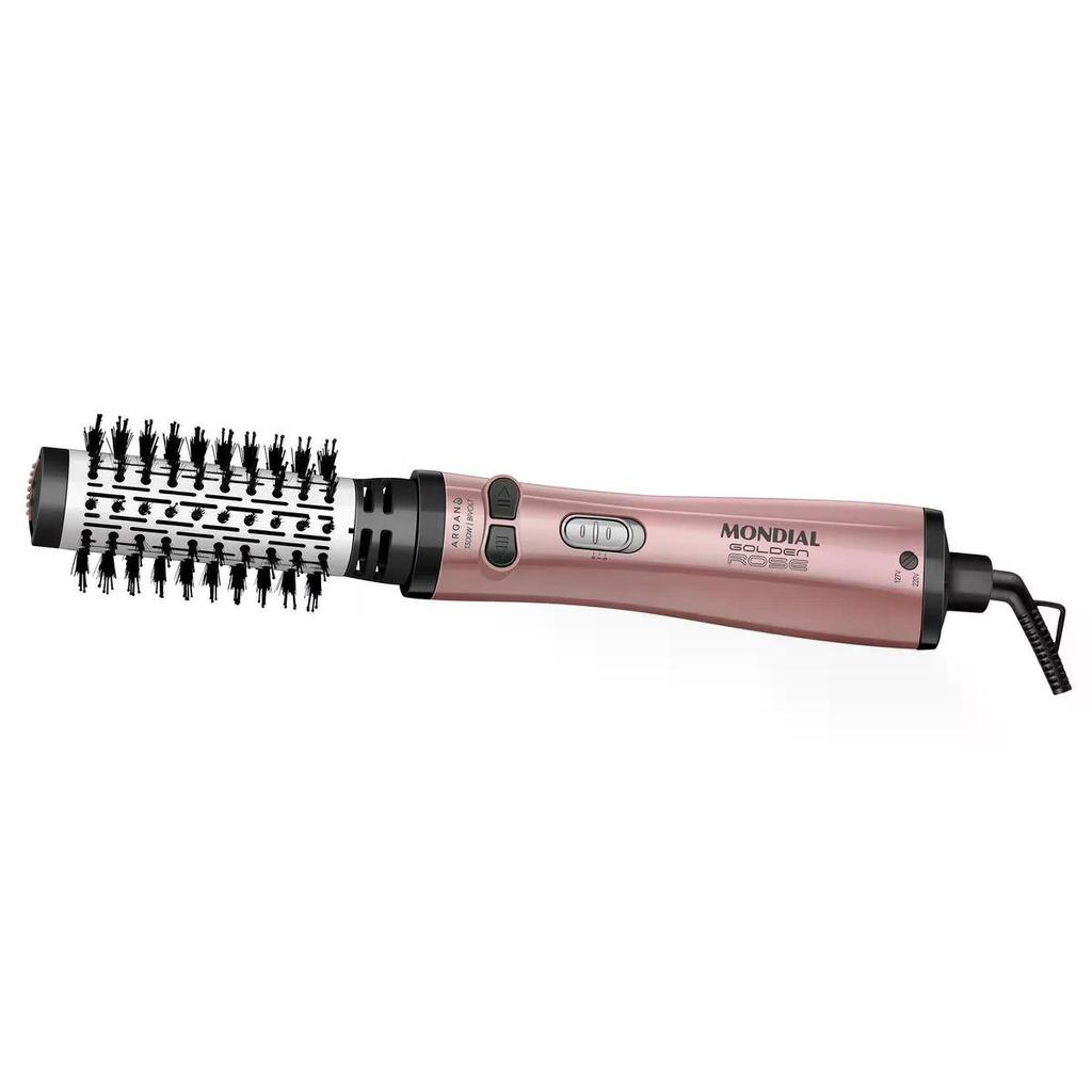 Escova Rotativa Mondial Golden Rose Bivolt ERB-12-GR