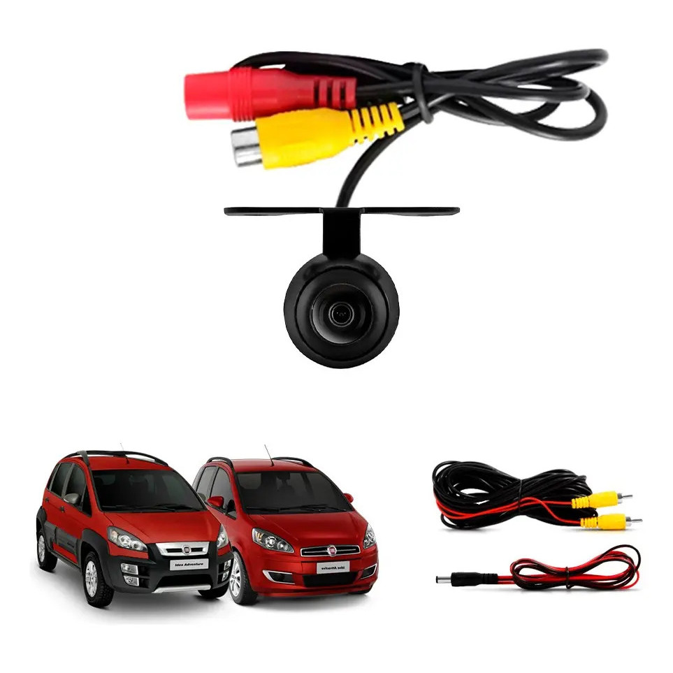 Camera De Ré Borboleta Hd Fiat Idea E Adventure 2014 2015