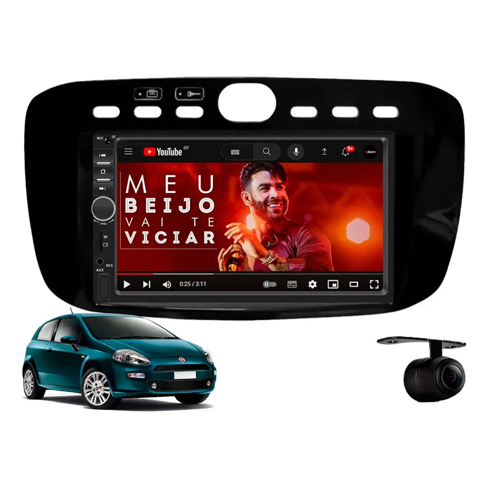 Central Multimídia Fiat Punto 2013 À 2017