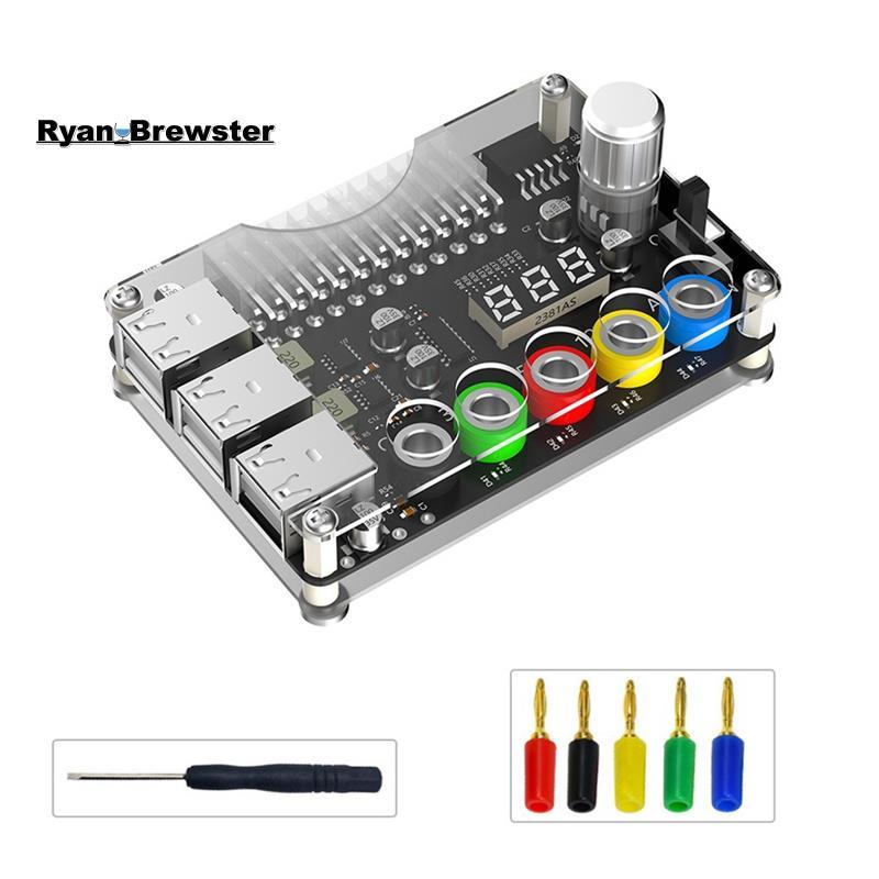 [Preferência R] Placa De Fuga De Fonte De Alimentação ATX De 24 Pinos Módulo Botão De Tensão Ajustável 6 Portas USB 2.0