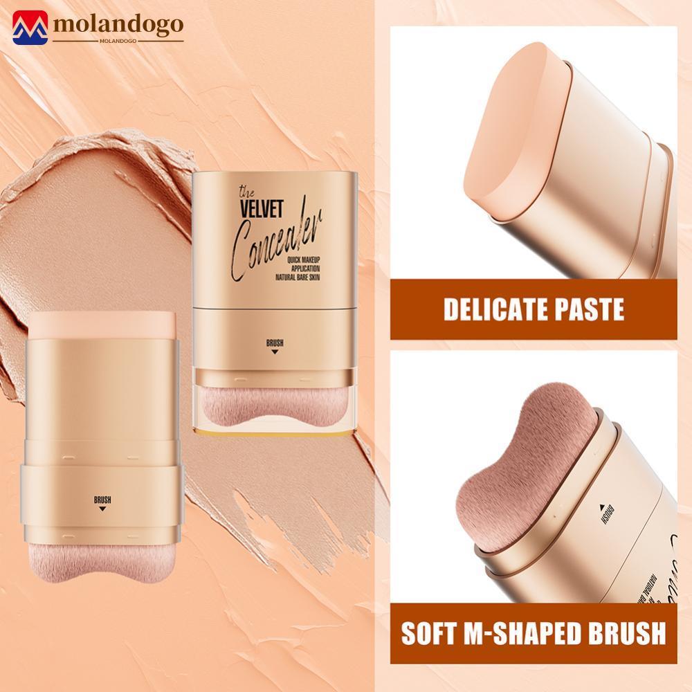 Mandogo 2-Em-1 Corretivo Fundação Vara Cobre Olheiras À Prova Dwaterproof Água Resistente Ao Suor Maquiagem Facial Borra