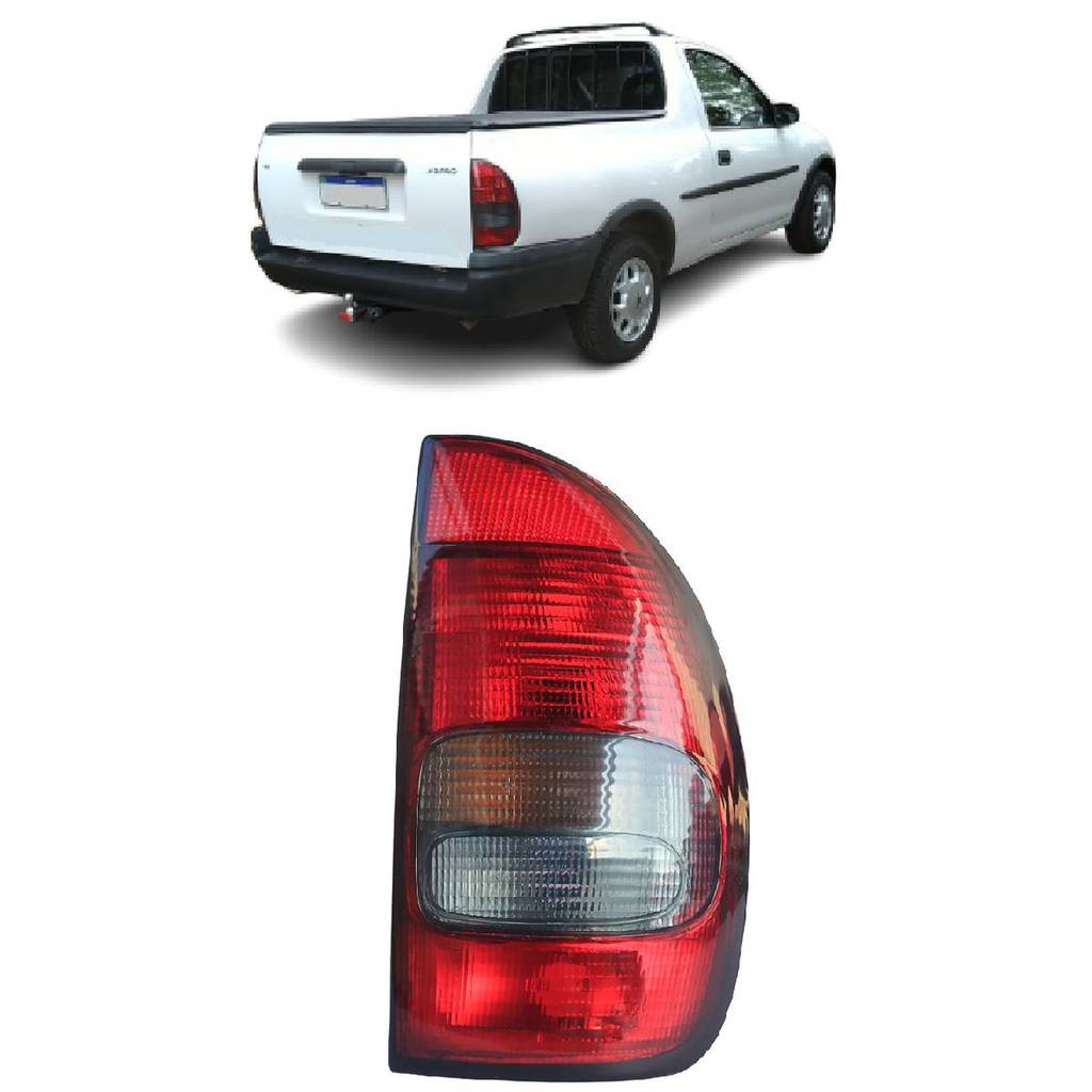 LANTERNA TRASEIRA GM CORSA 4 PORTAS /WAGON /PICK-UP 96/... FUME LADO DIREITO COFRAN