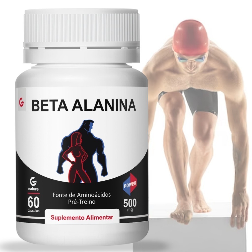 Beta Alanina 60 cápsulas 500mg Energia Genature