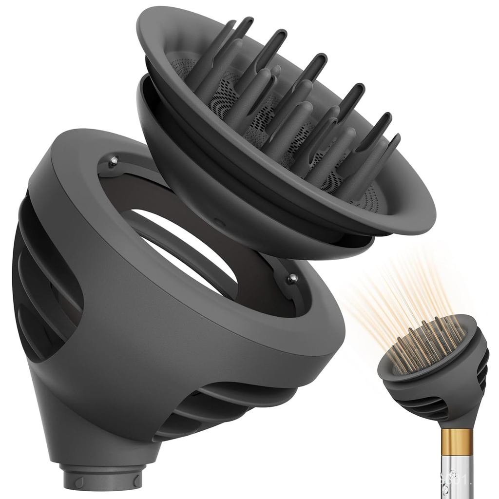 Acessório Difusor para Dyson Airwrap, Bico Difusor de Cabelo Aprimorado com Modos de Difusão para Secagem Mais Rápida e