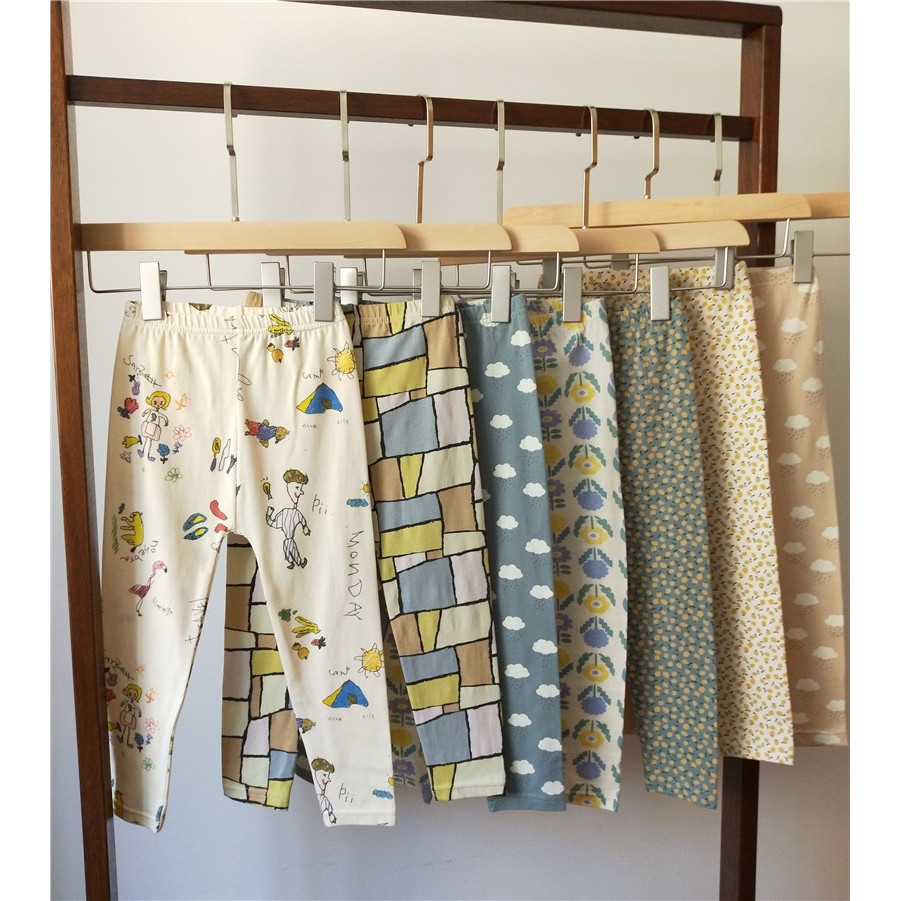 Meninas crianças puro algodão japonês estiramento Leggings calças compridas meninas exterior Wear Bottoming primavera ou