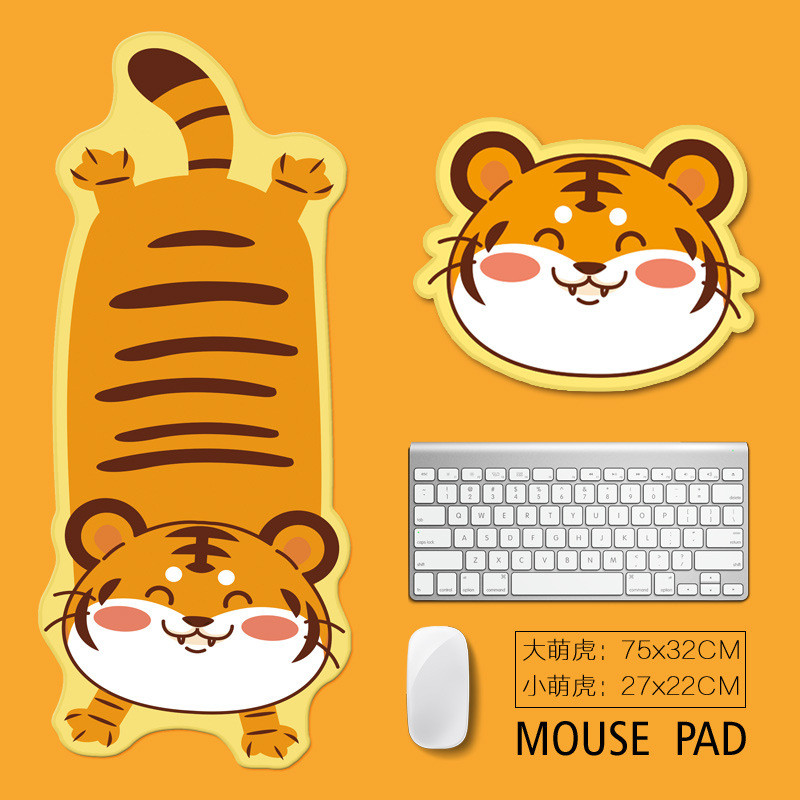FTTOT bonito tigre Mouse pad menina bonito ins estilo especial em forma de computador mesa de grandes dimensões teclado 
