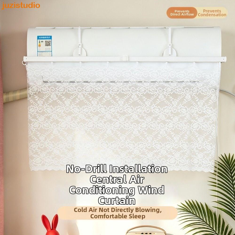 Cortina De Ar Condicionado JUZISTUDIO , Capa Guia À Prova De Poeira De Renda , 90 * 50cm