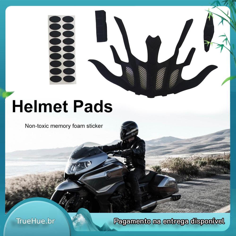Kit De Almofadas De Espuma Para Acolchoamento Interno De Capacete De Ciclismo Com Esponja De Forro Selado De Substituiçã