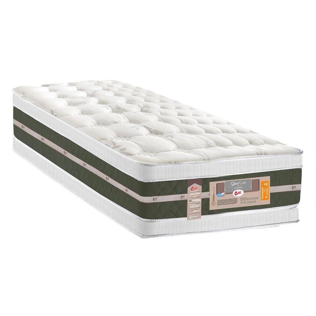 Colchão Solteiro para Hotelaria Bonnel Silver Star Air Double Face Euro Pillow (78x188x34) - Castor