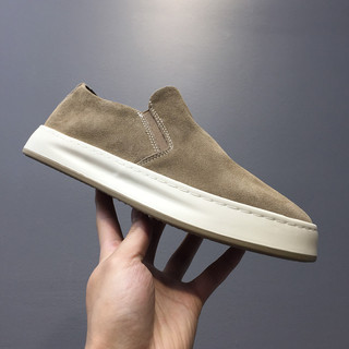Sapatos preguiçosos de sola grossa masculinos deslizamento Original verão respirável sapatos masculinos estilo japonês c