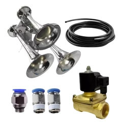 KIT BUZINA AR 3 CORNETA TREM SUPER FORTE 1/2 CAMINHÃO BARCO