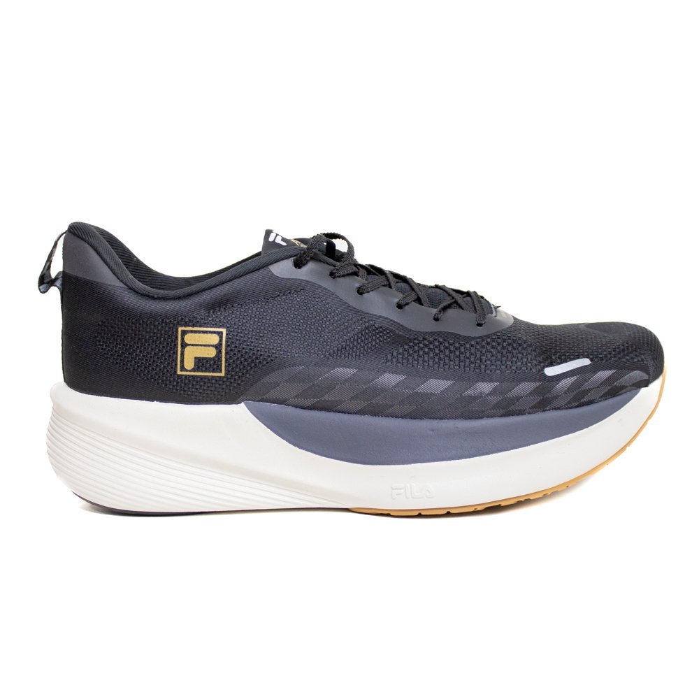 Tênis Fila Aero Skyfoam Masculino Preto Leve Confortável Academia Running