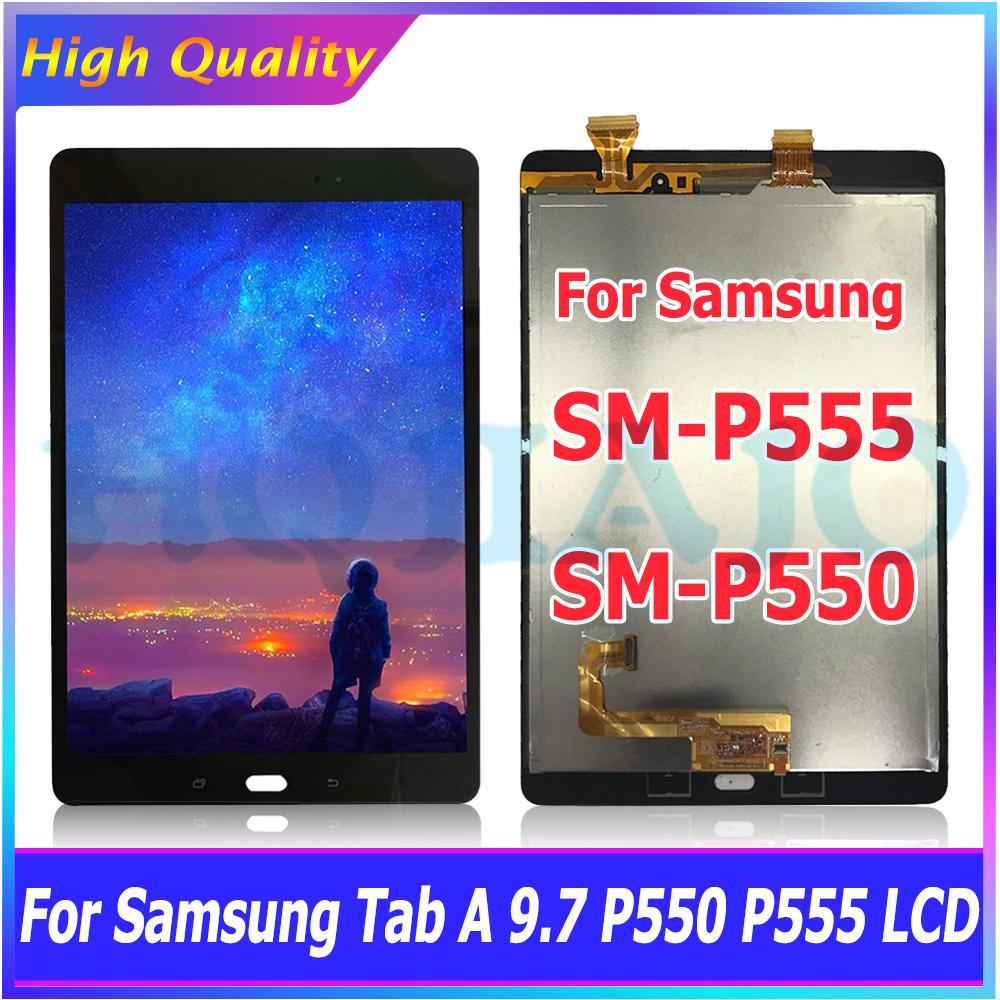 Display LCD Para Samsung Tab A 9.7 SM-P550 P555 P550 P555 Tela De Toque Digitador Substituição