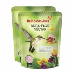 Kit 2un Nectar Para Beija flor Refil 400g Reino Das Aves