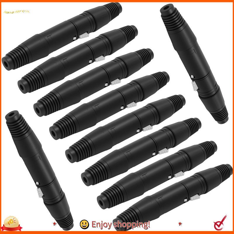 Chengxingsischuanhai0 10 Pares XLR 3 Pinos Microfone Cabos De Áudio Conectores Macho Fêmea MIC Cobra Plug Cabo