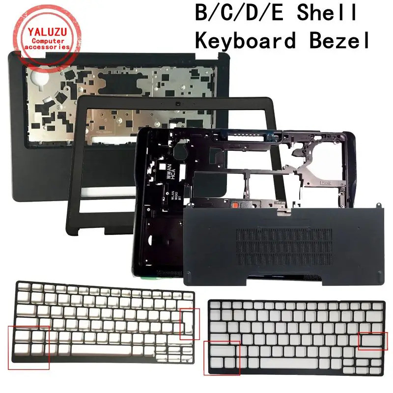 Nobleflying Novo Escudo Para Dell Latitude 7250 E7250 Moldura Capa/Apoio As Mãos Caso Superior/Do Teclado/Da Base Inferi