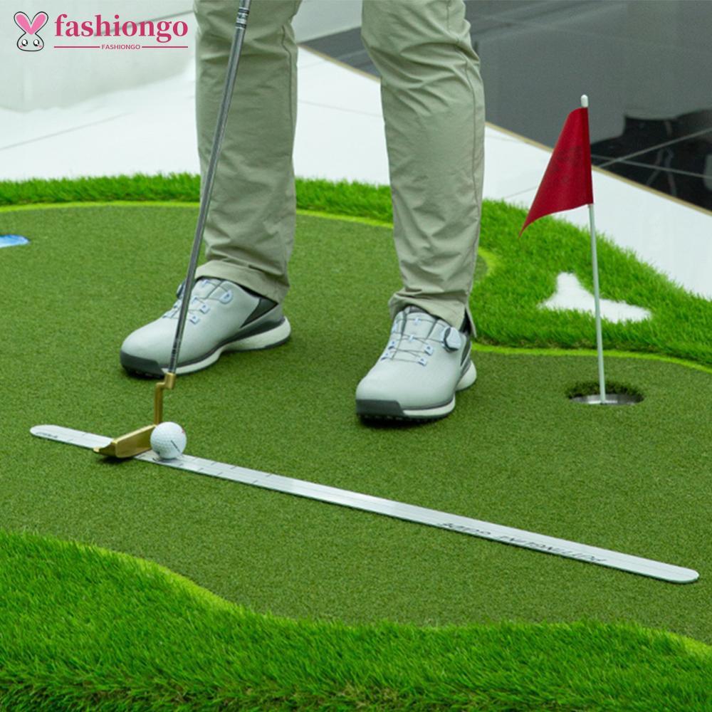 FASHIONGO Golf Putter Régua Colocando Haste Trainer Pista De Ensino Guia Preciso Suprimentos Golfe E1T4