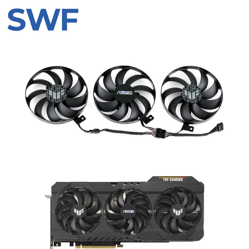 * Ventilador De Resfriamento CF9010U12D Para ASUS GeForce RTX 3060 3070 3080 3090 Ti TUF OC GAMING Refrigerador De Placa