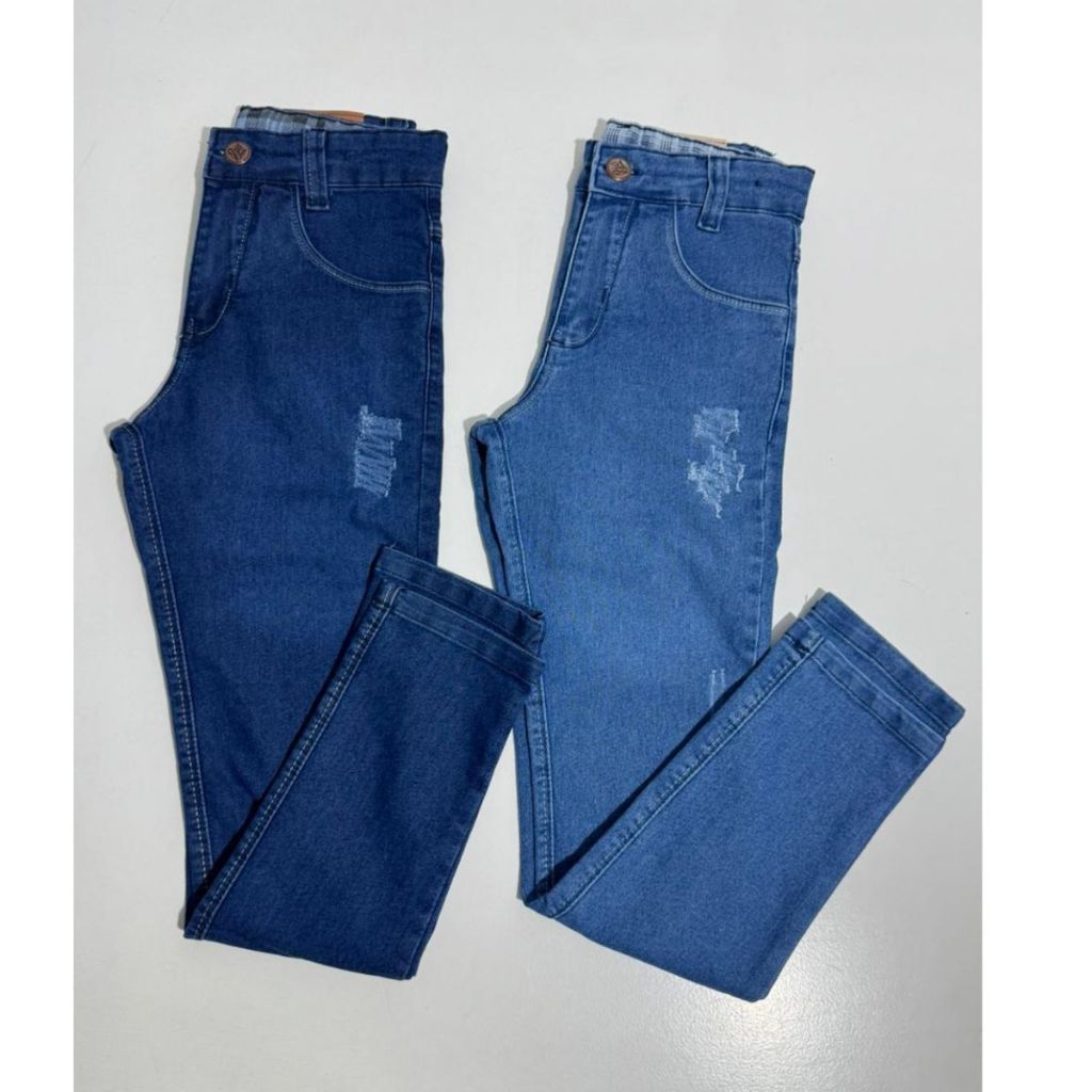 Detalhes do Calça masculina jeans do 08 ao 16 anos - Ideal para Meninos