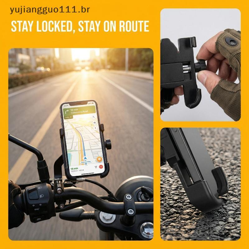 # Novo 360 Graus Rotativo Motocicleta Bicicleta Telefone Montar Espelho Retrovisor Guiador Titular Para Pilotos Takeaway