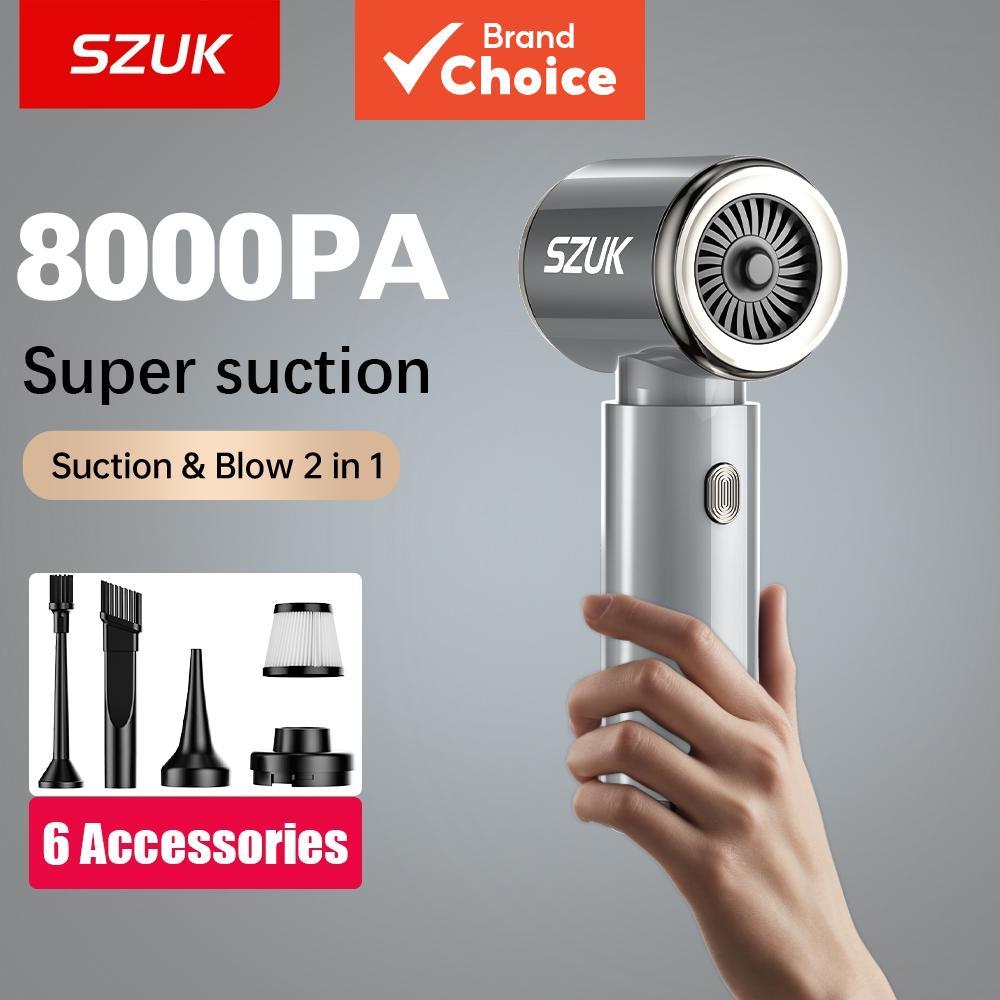 Aspirador de Pó e Soprador de Cabelo Sem Fio 4 em 1 SZUK