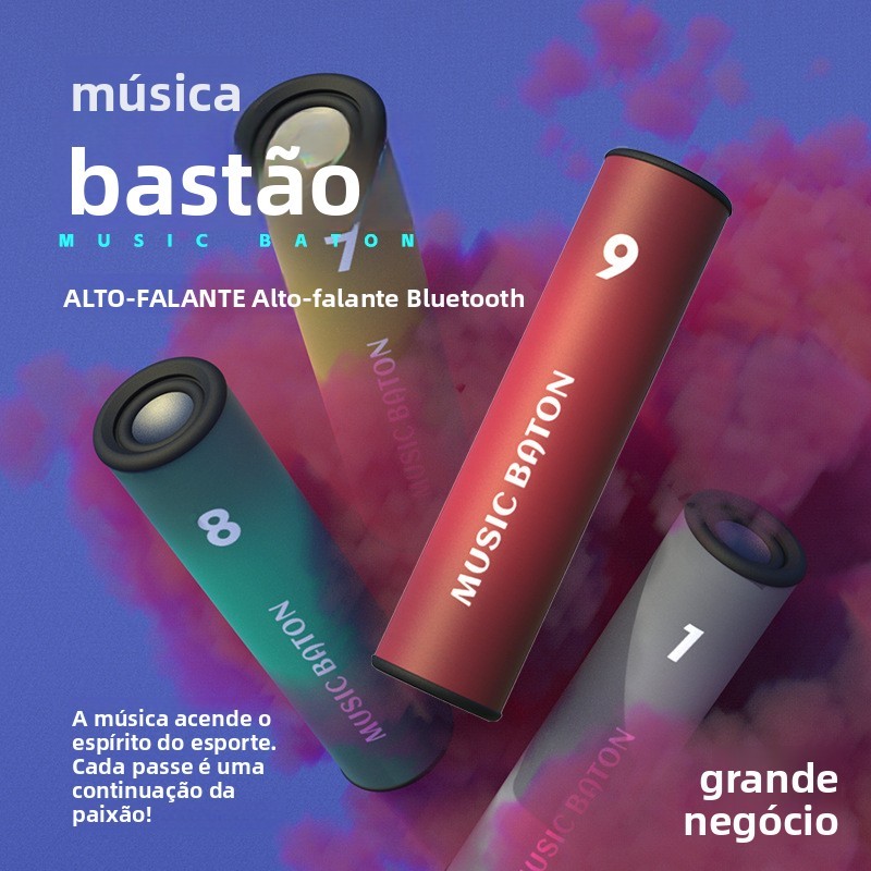 Novo relé vara áudio Bluetooth ao ar livre casa correndo ciclismo alto-falante móvel ao ar livre redondo alto-falante