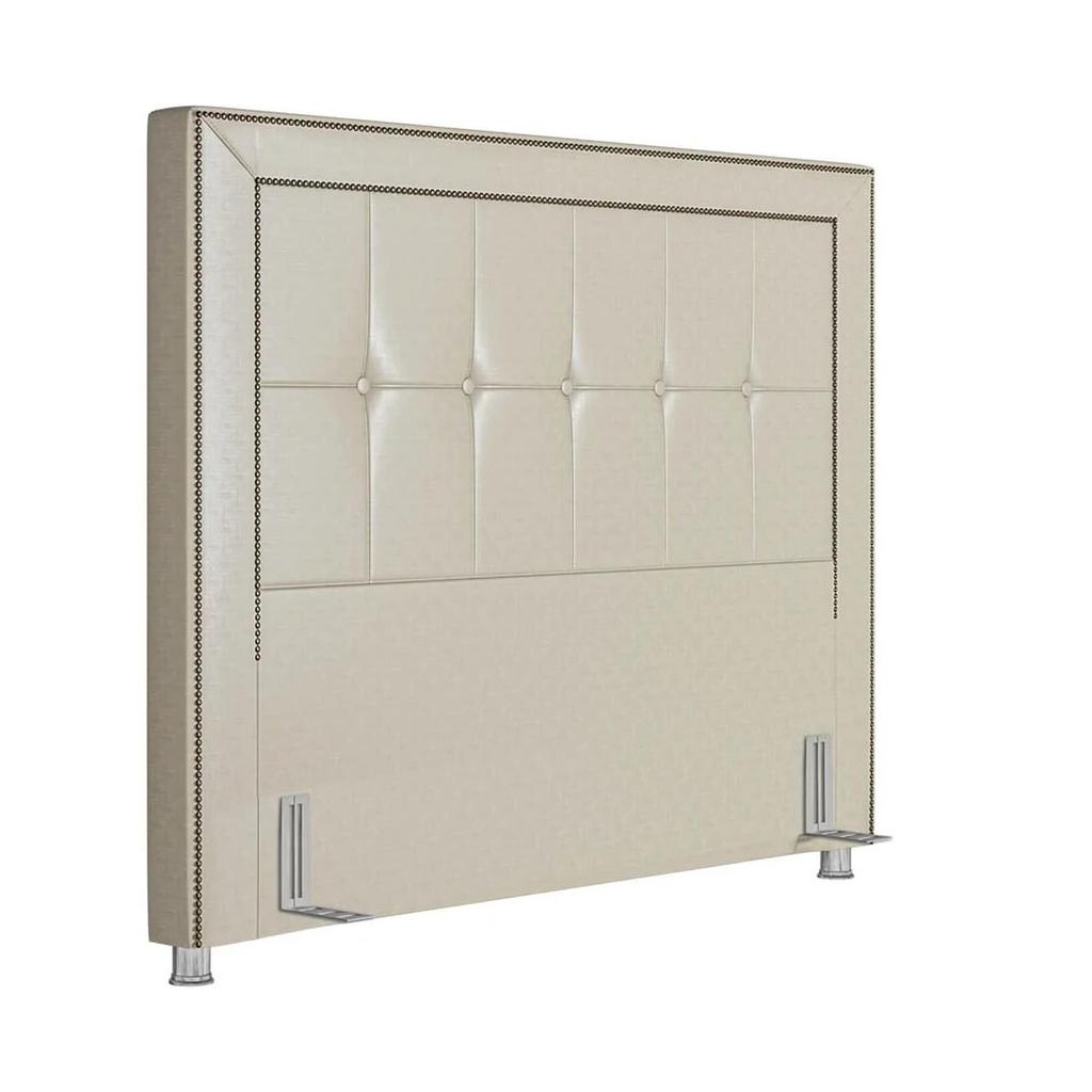 Cabeceira Cama Box Casal King 195cm Paolla P02 Facto Pérola - Mpozenato