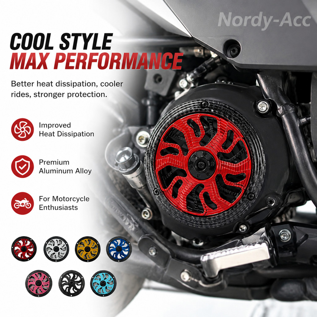 Capa De Refrigeração Do Motor Da Motocicleta Dissipação De Calor Ventilador Guarda Placa Modificado Protetor Se Encaixa