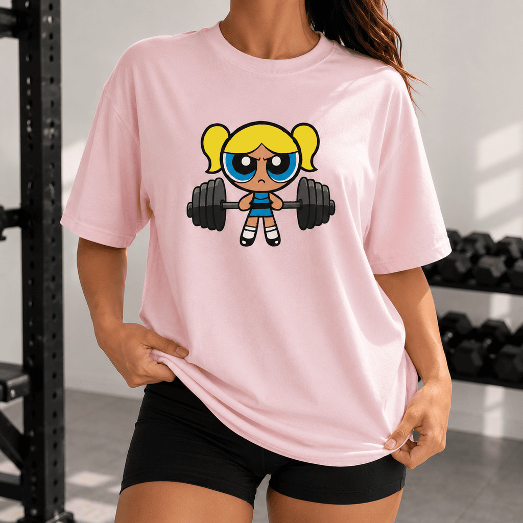 Camiseta Camisa Estampada Oversized 100% Algodão Feminina Fitness Academia Treino Gym Premium Confortável
