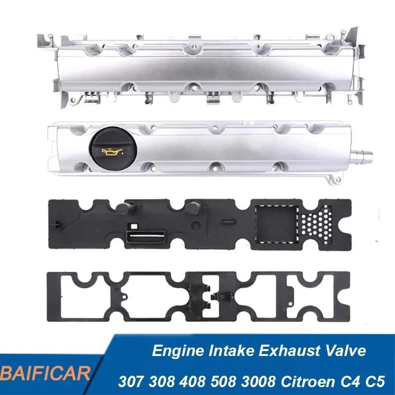Nova Marca De Alumínio Tampa Da Válvula Escape Entrada Do Motor Junta Com Kit Para Citroen C4 C5 Peugeot 307 308 408 508