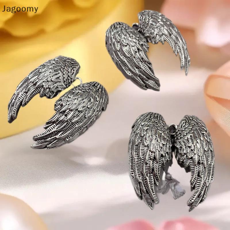 JAG 1 Peça Asas Femininas Pingente De Carro Retro Textura De Metal Asa De Anjo Chaveiro Saco Acessórios Jóias Amigos Pre