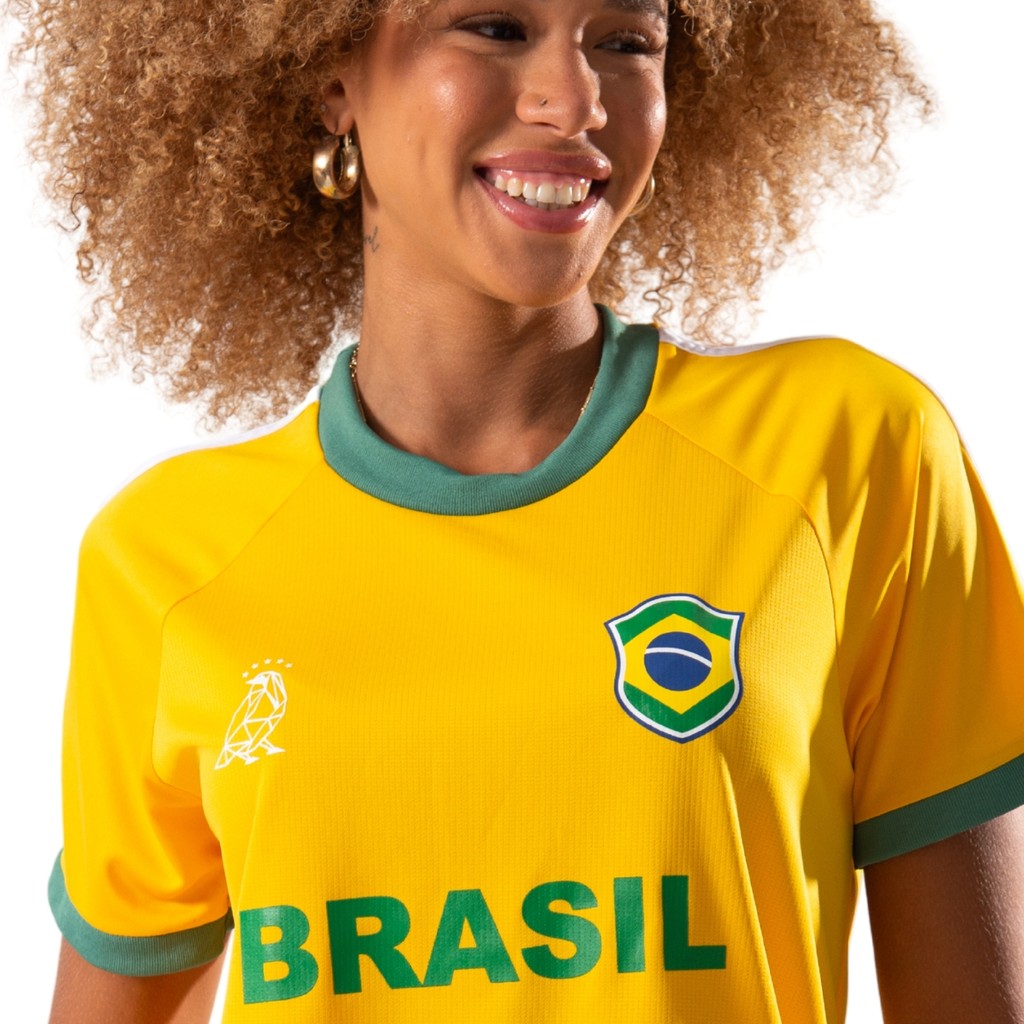 Camisa Feminina Brasil Braziline Cheiro · foto 2